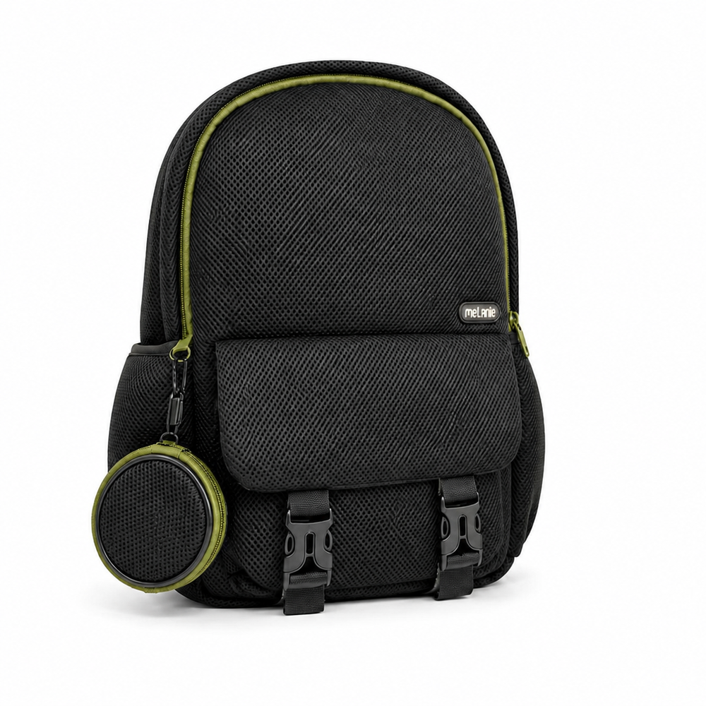Melanie Urban Mesh Backpack – Olive - Small