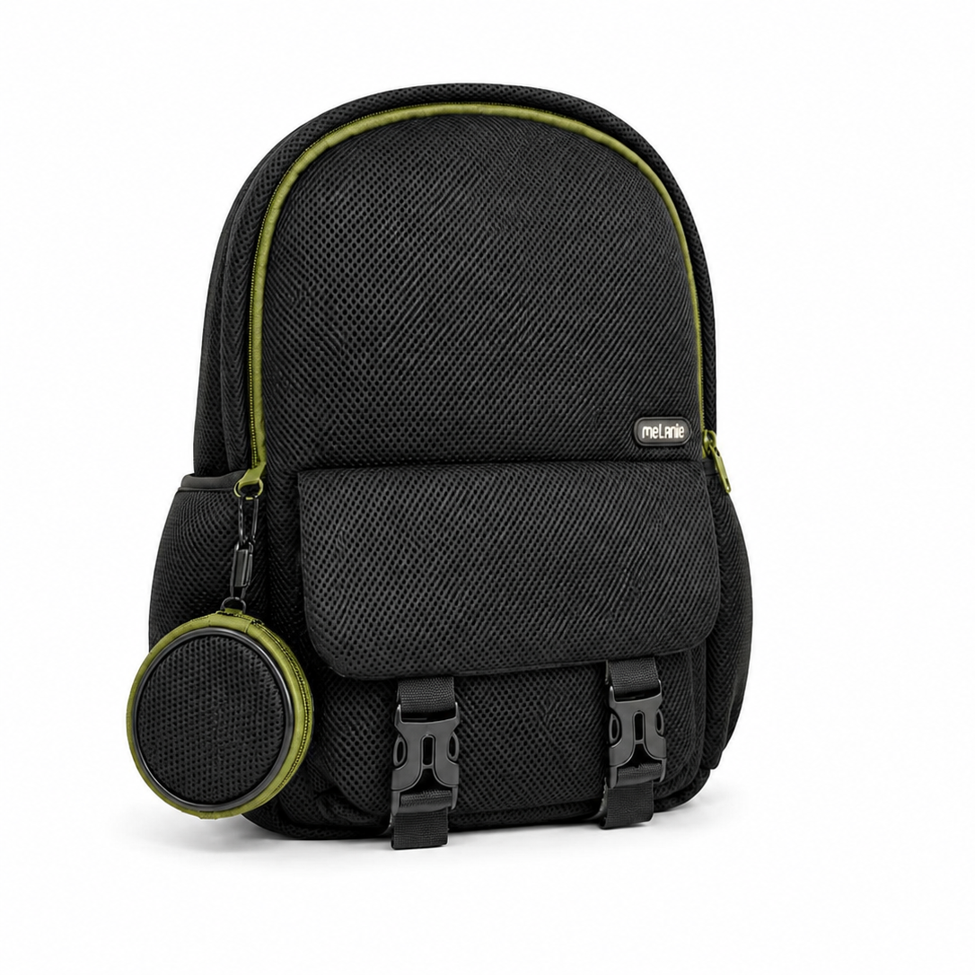 Melanie Urban Mesh Backpack – Olive - Big