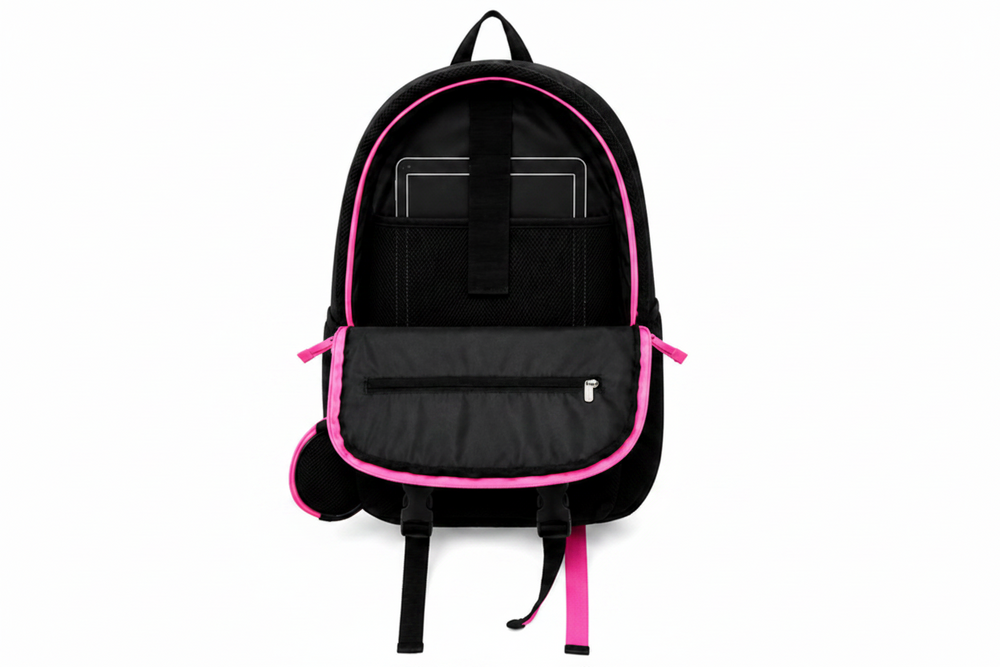 Melanie Urban Mesh Backpack – Pink - Big